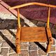 Authentic chair of the Baoulé chief, Côte d'Ivoire, Africa, raw art.