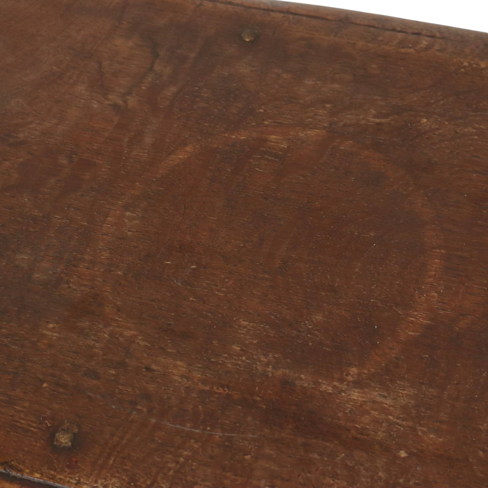 Tabouret en chêne massif anglais, 19e siècle