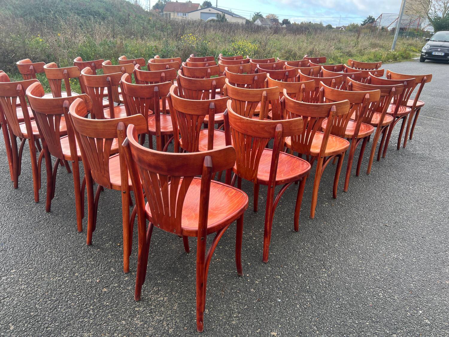Set of 44 bistro chairs