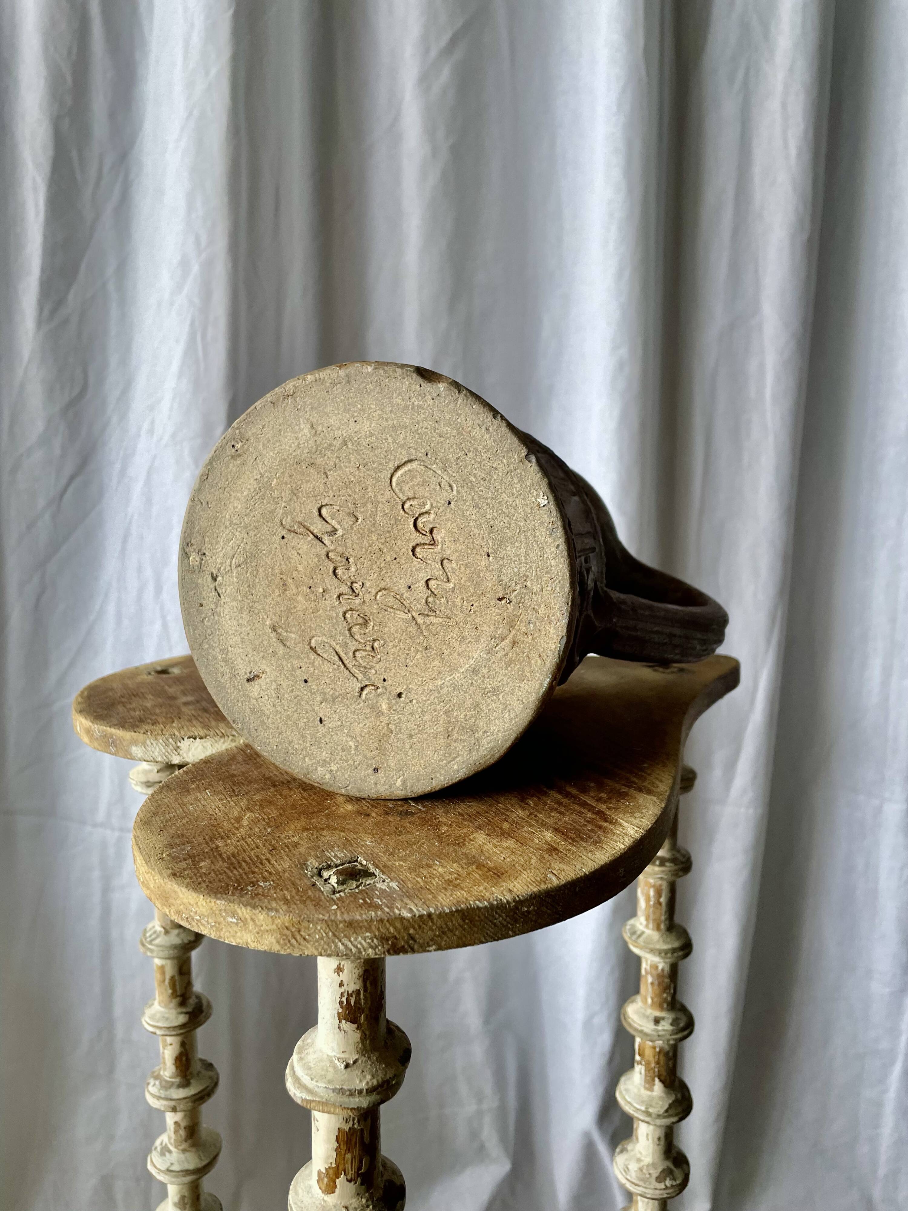 Stoneware jug Basque artisan pottery