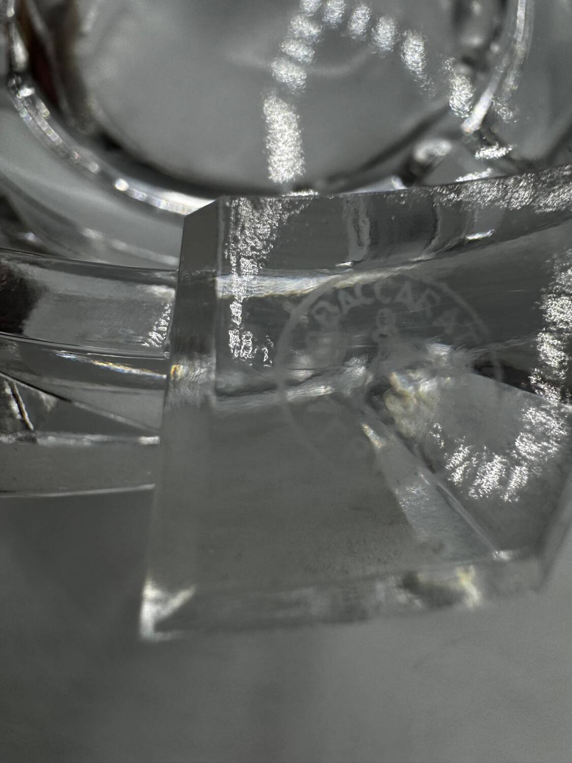 Martell ashtray by Pierre Carmin, luxury version, numbered Baccarat.