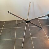 Round kitchen or dining room in smoked glass chrome structure an70
