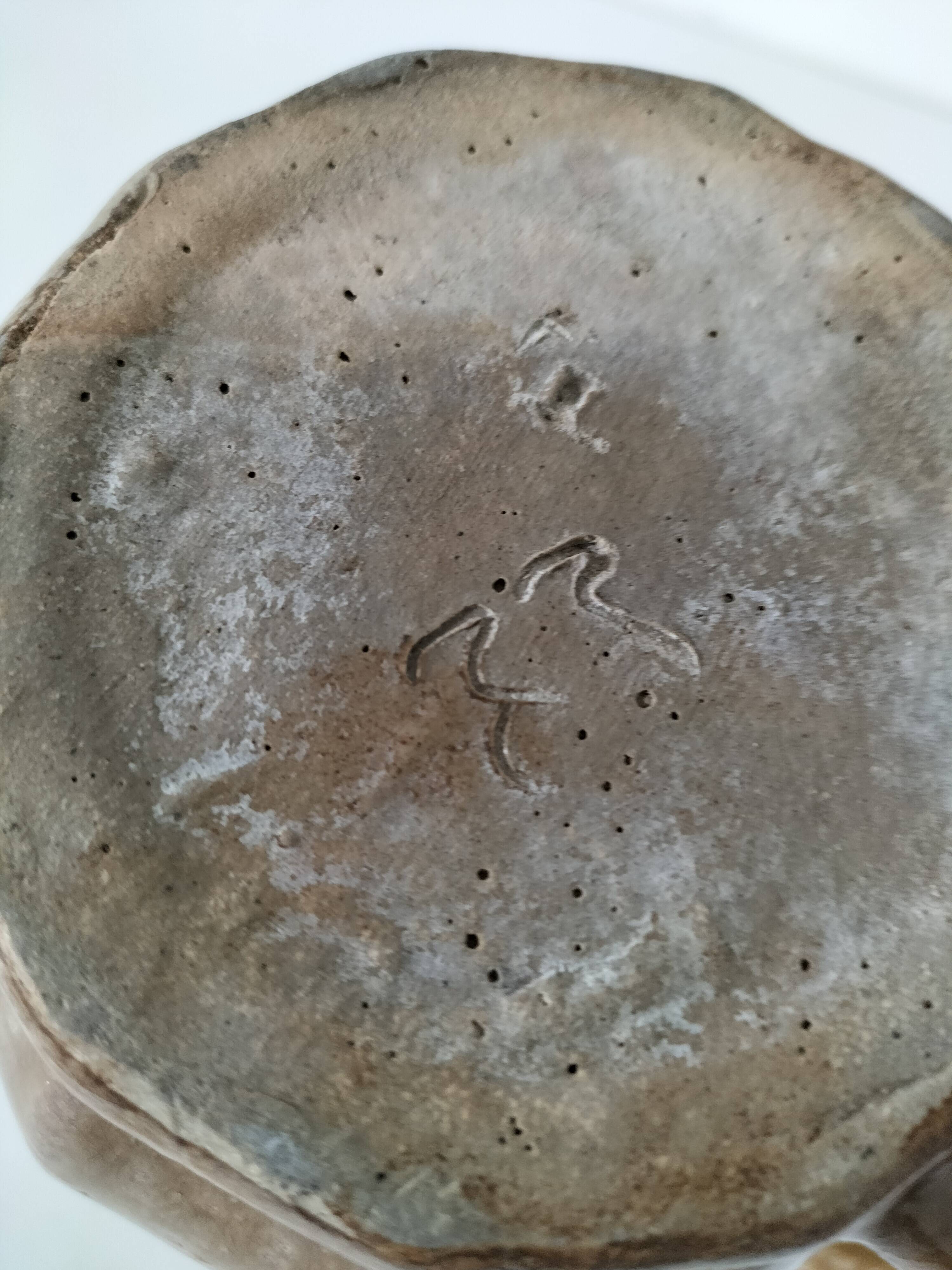 Handcrafted green and brown glazed ceramic pitcher, 1960s-70s