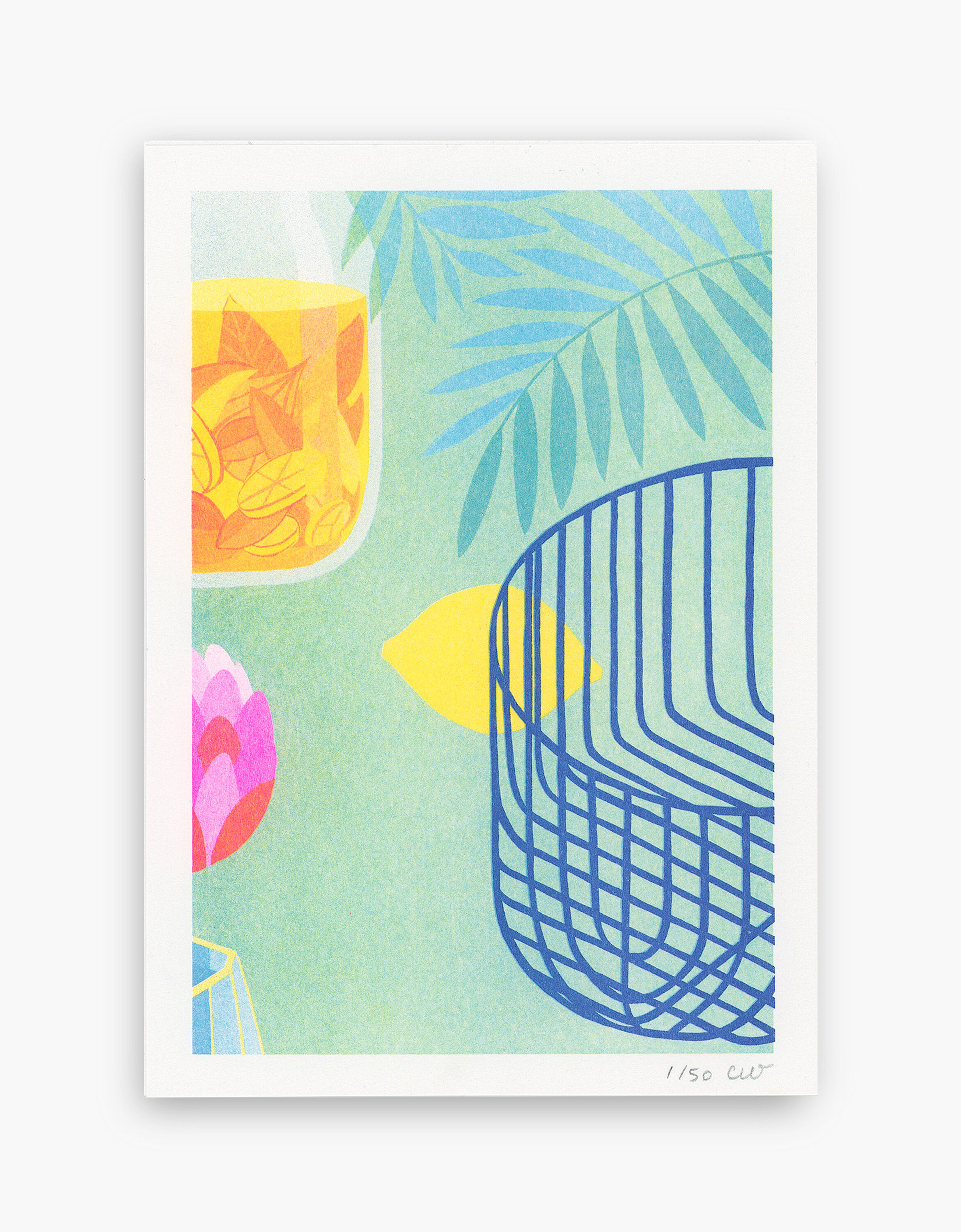 Pair of illustrations A5, in risography