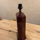 Pair of large vintage lacquered wooden lamps, Eric Maville style.