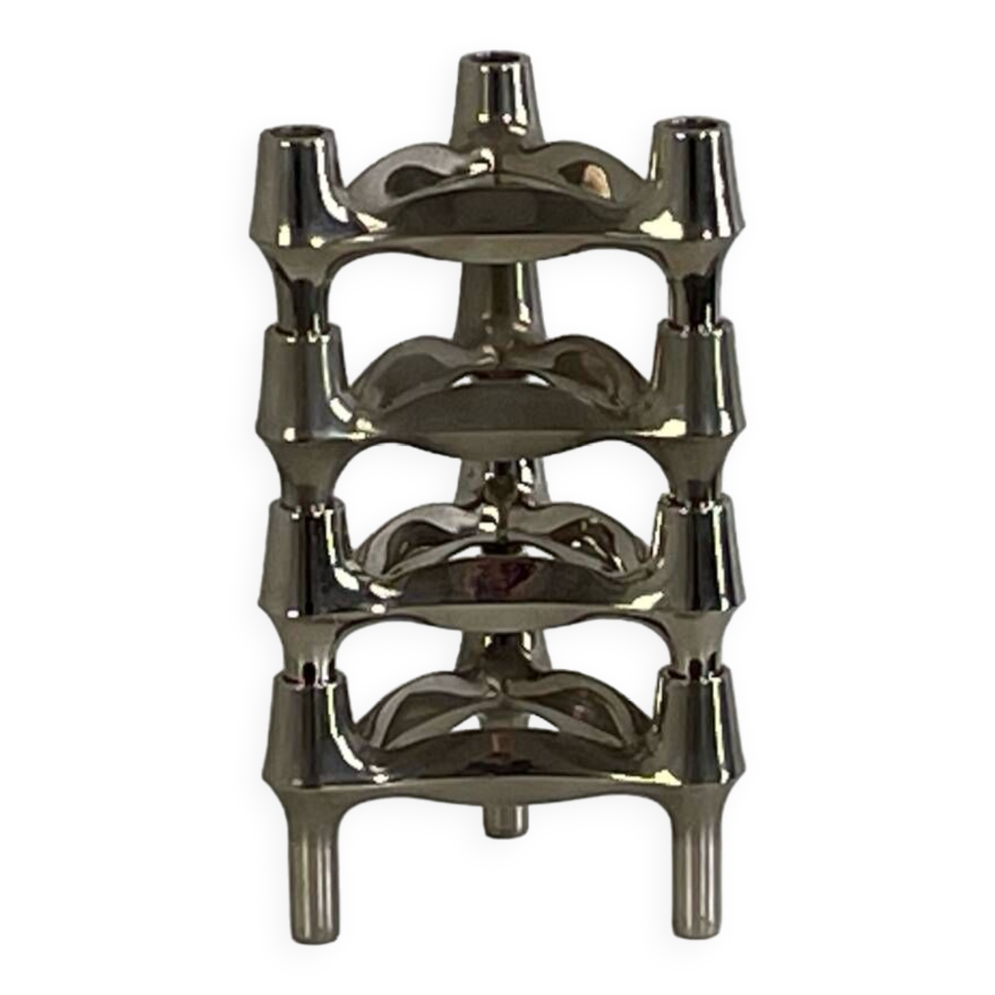 Series of 4 Nagel candlesticks