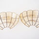 Paire d'appliques en nacre coquillage