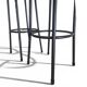 Vintage stools "Black & White", boucle upholstery