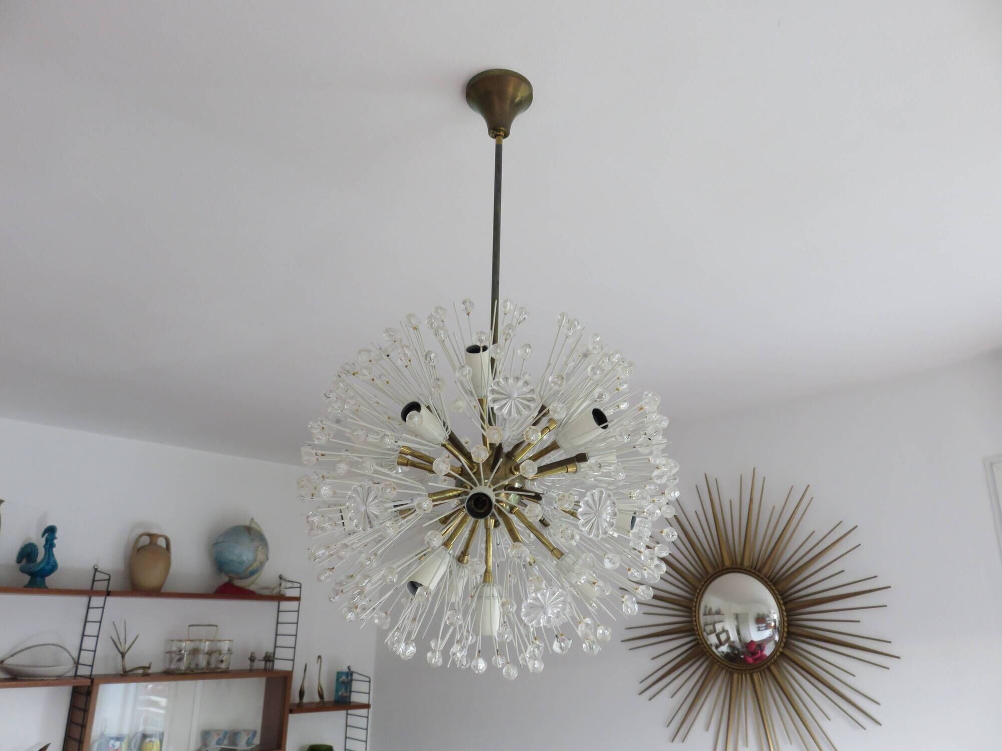 snowball, Dandelion, 17 lights, Emil Stejnar for Rupert Nikoll, Austria 50s