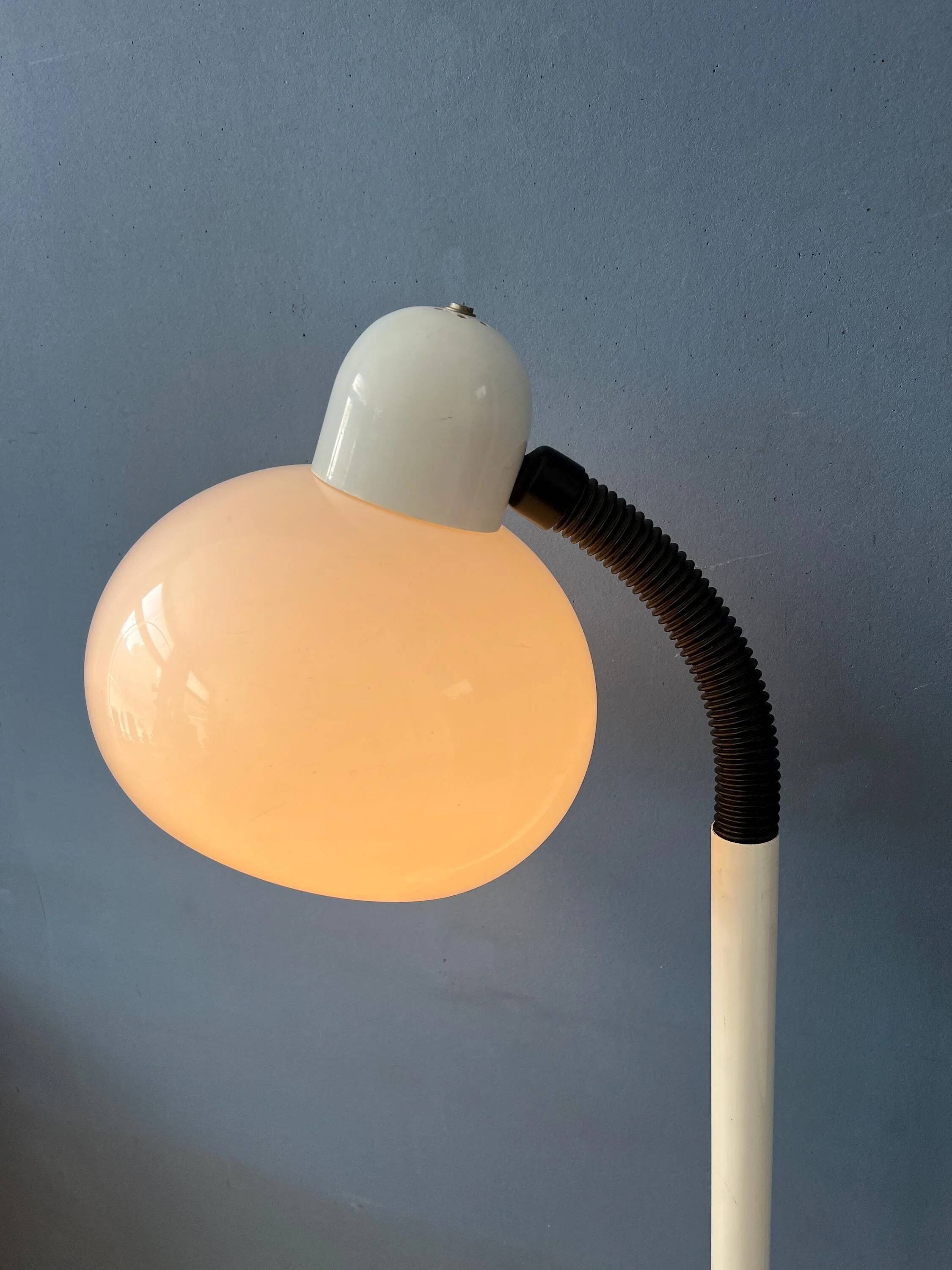White mushroom floor lamp Mid-Century Space Age by Hala Zeist