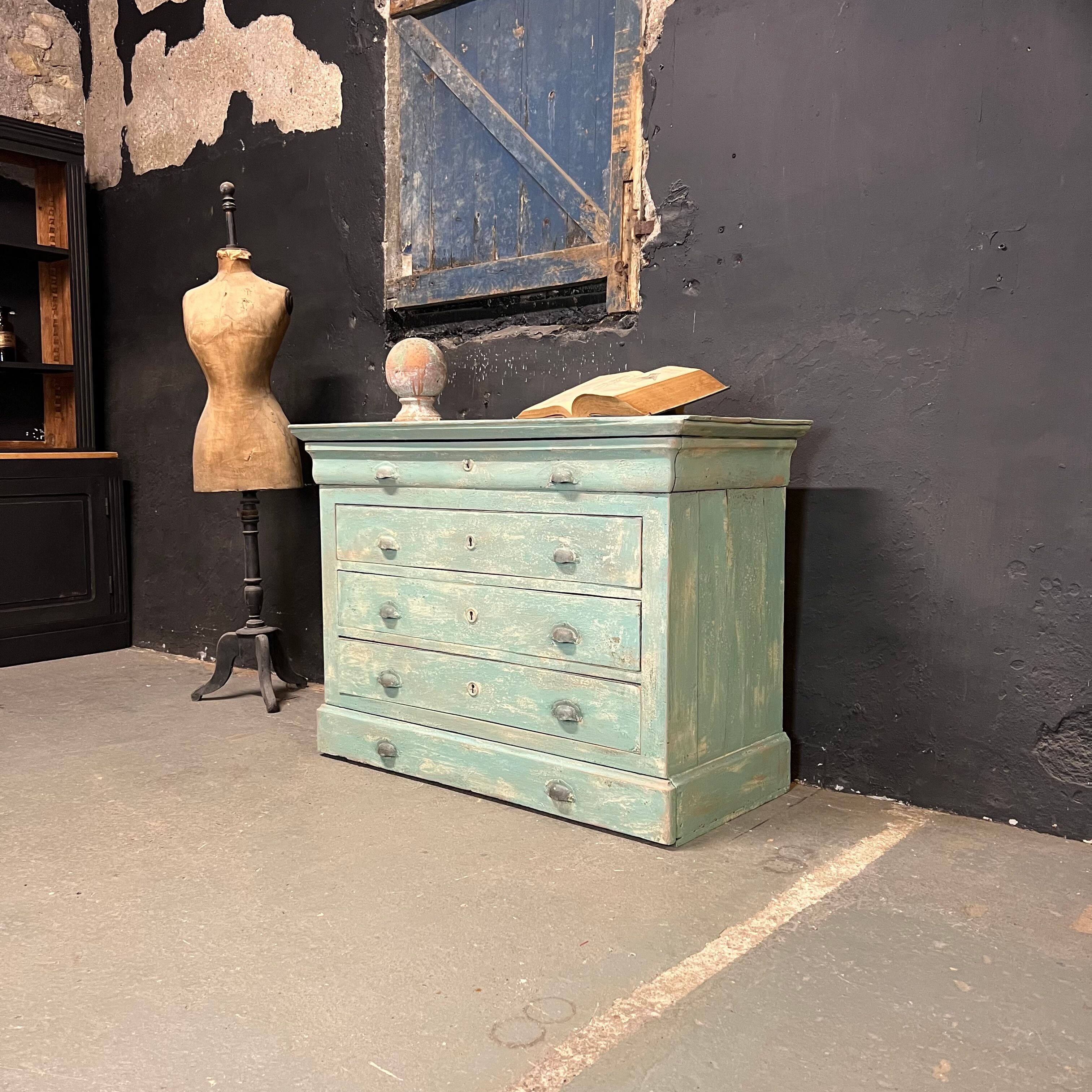 Commode ancienne Louis Philippe patinée