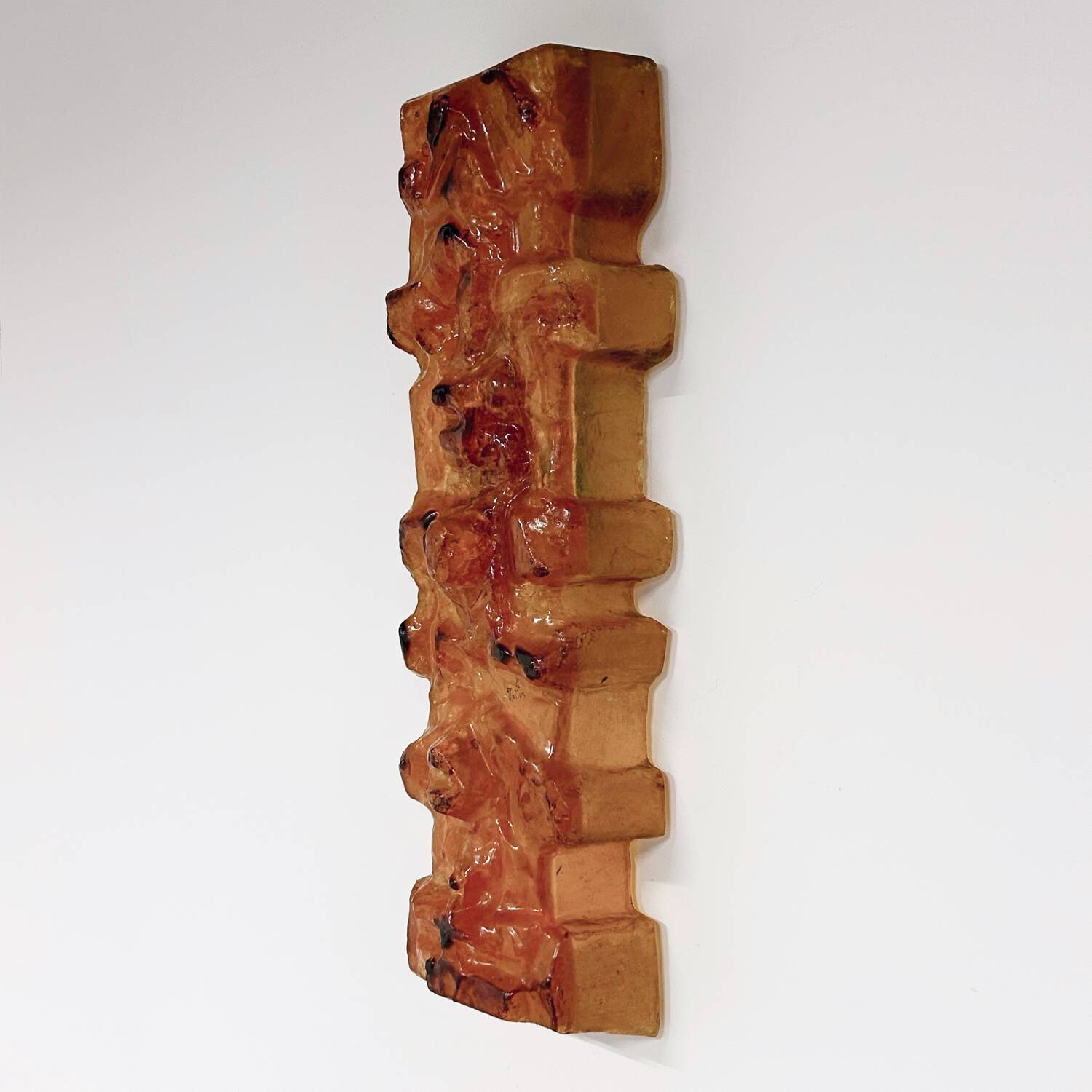 Brutalist wall sculpture by matius, france, 1970s