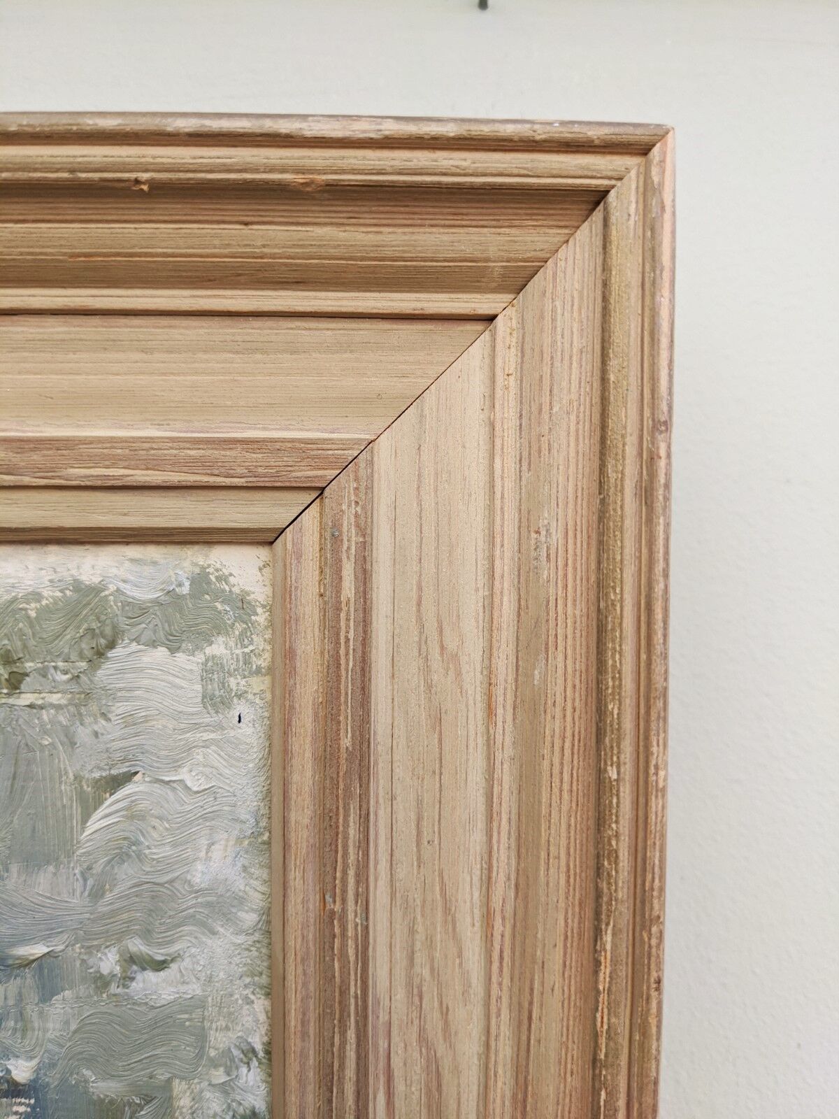 Mid-Century Modern Swedish Cityscape "City Views" Framed Oil Painting