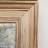 Mid-Century Modern Swedish Cityscape "City Views" Framed Oil Painting