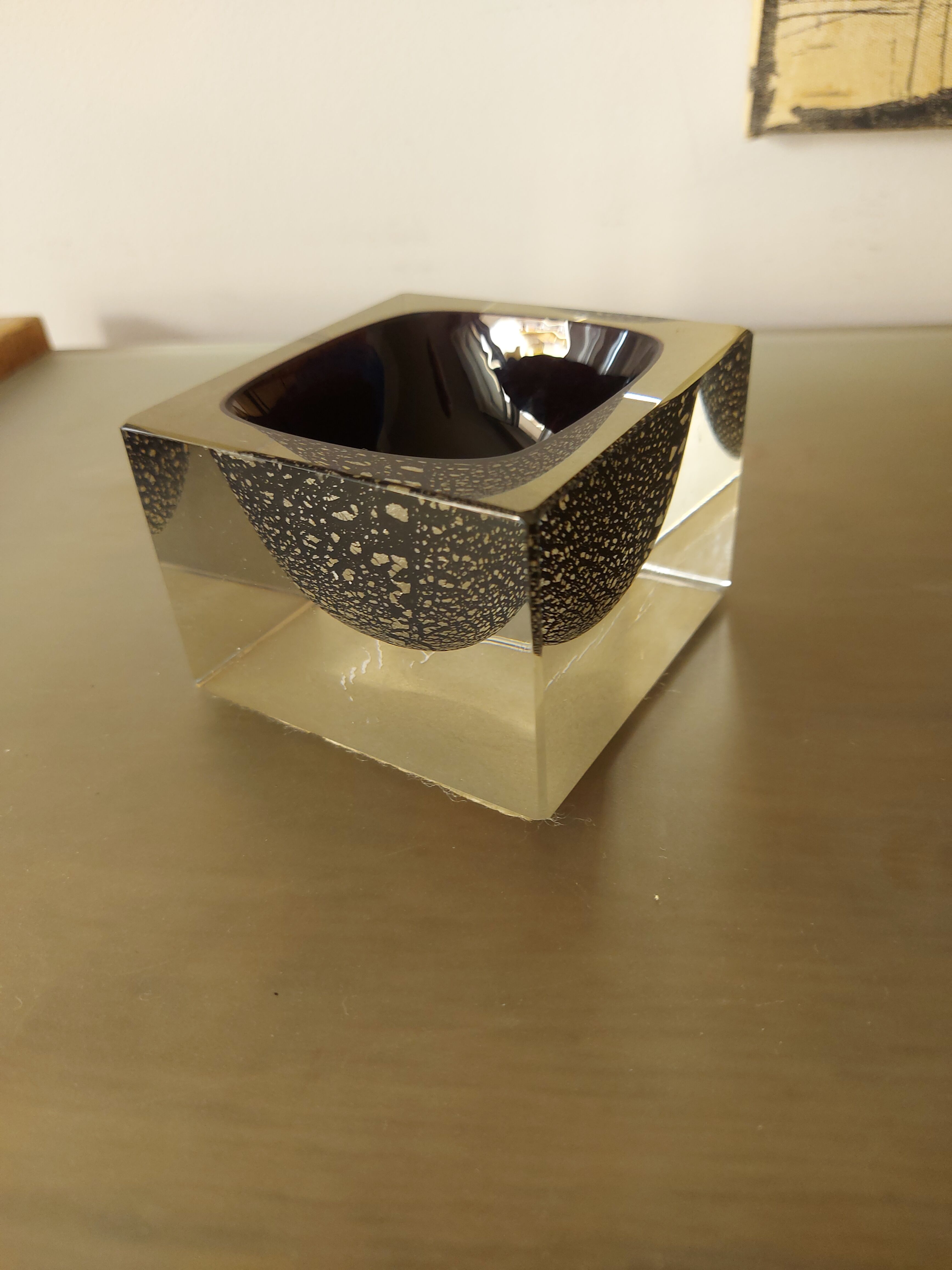 Vintage Murano glass ashtray