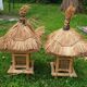 Paire de lampes paillote