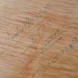 Paire de peintures sur panneau bois Buffles d' Afrique