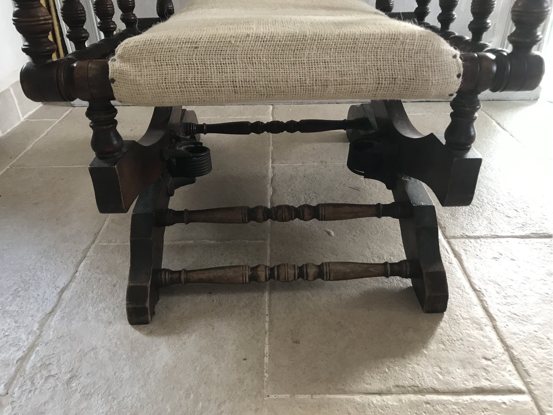 English rocking chair turned wood