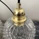 Lot de trois suspensions pointes de diamant vintage