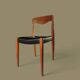 Lot de 5 chaises style Niels Otto Moller