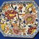 Antique serving dish in Gien earthenware – Japonese floral decoration