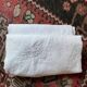 RG embroidered linen damask tablecloth late 19th century.