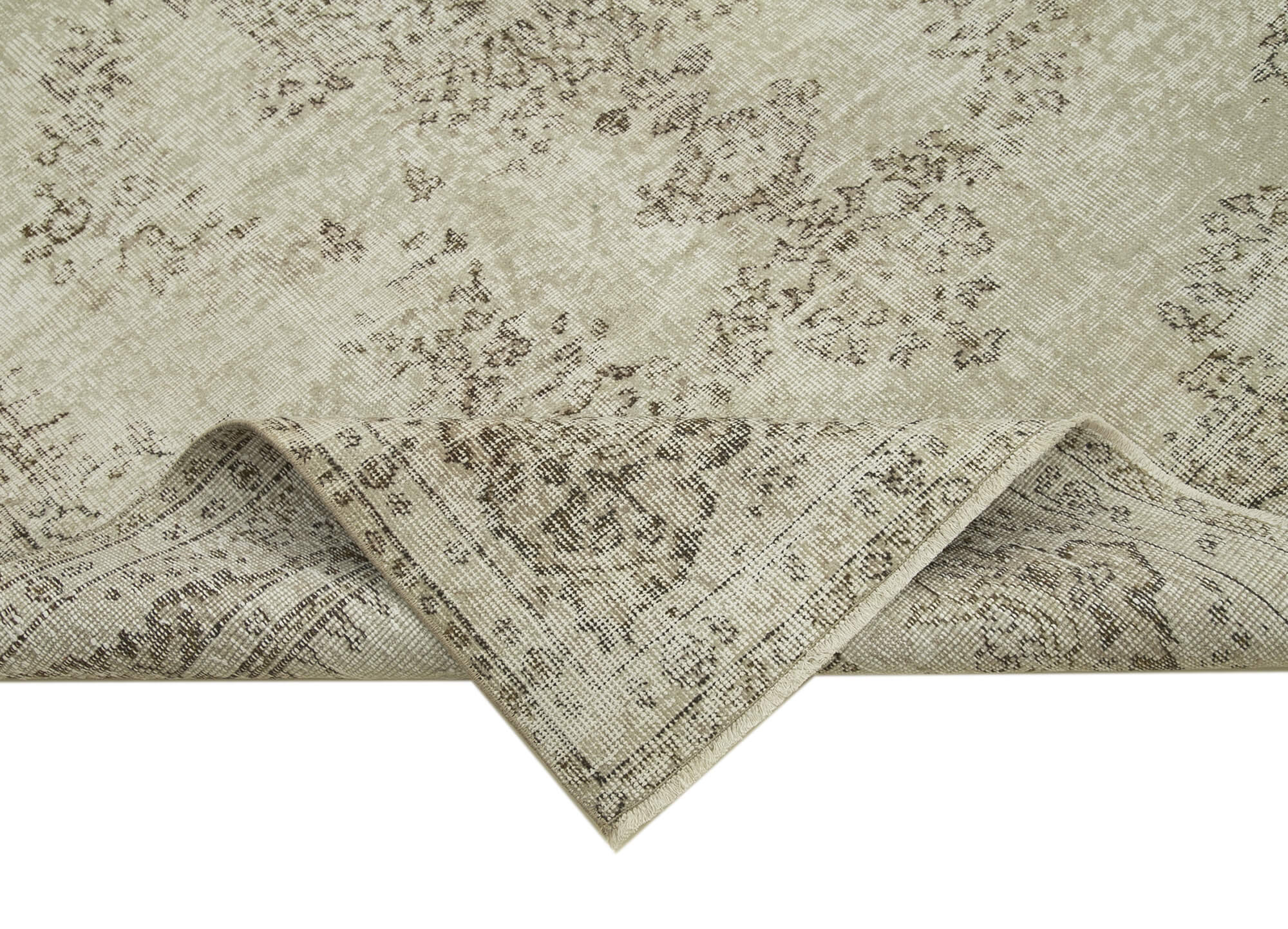 Handmade oriental beige rug 171 cm x 275 cm