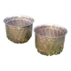 Paire de caches pots en laiton