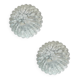 Appliques en Verre de Murano Set de 2 Années 1970