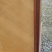 Enfilade of the 50s in oak and mahogany feet compass