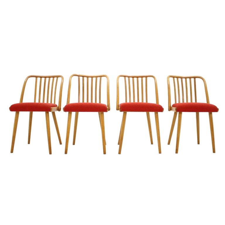 Set of four dining chairs by Antonín Šuman, 1960s