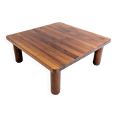 Table basse en noyer italien des années 1960