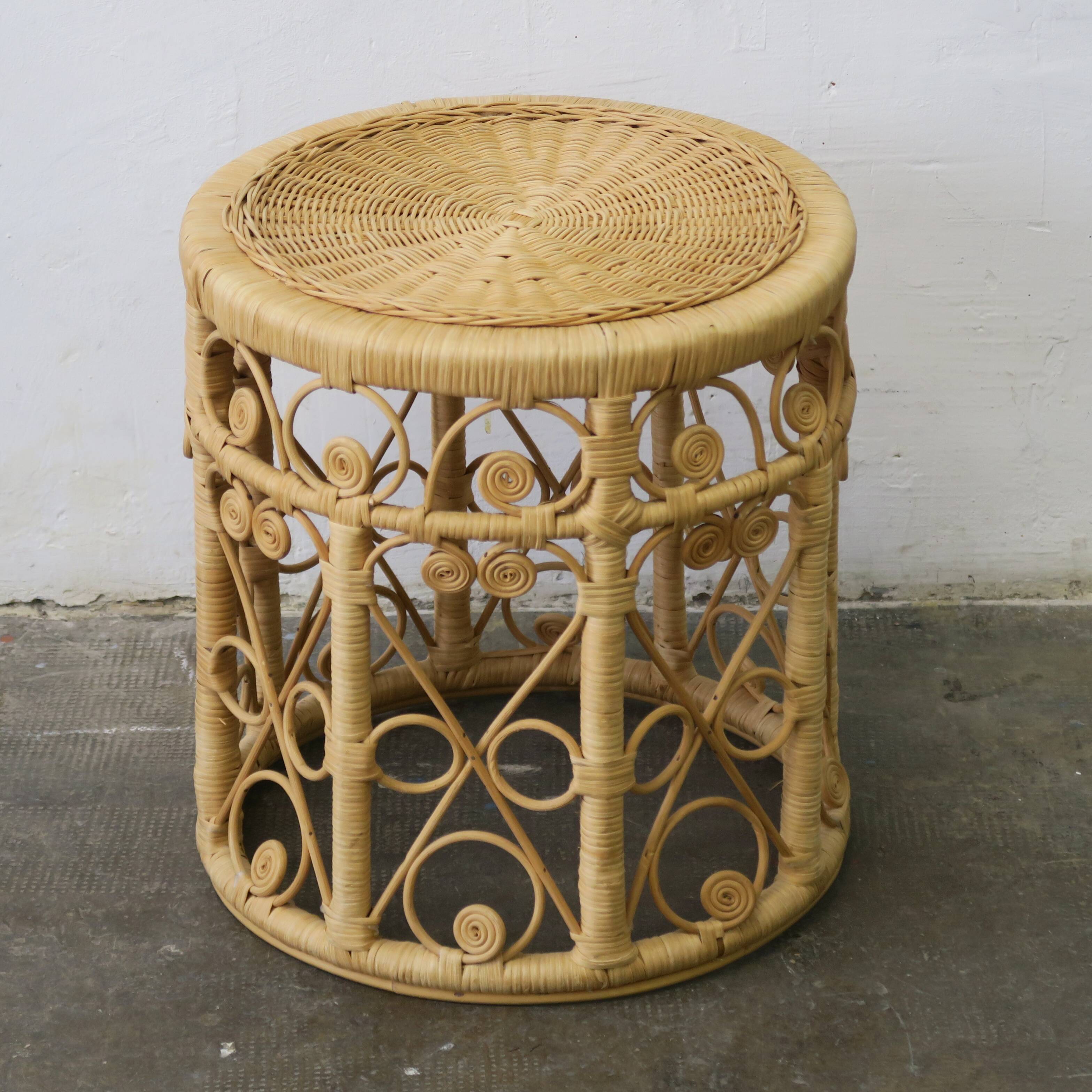 Rattan stool