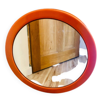 Orange vintage mirror