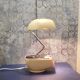 Space Age-style alarm clock lamp