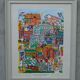 Hand signed modern lithograph by Gunilla Mann, 1990s.
