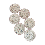 6 flat plates Oakwood Staffordshire Tableware