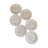 6 flat plates Oakwood Staffordshire Tableware