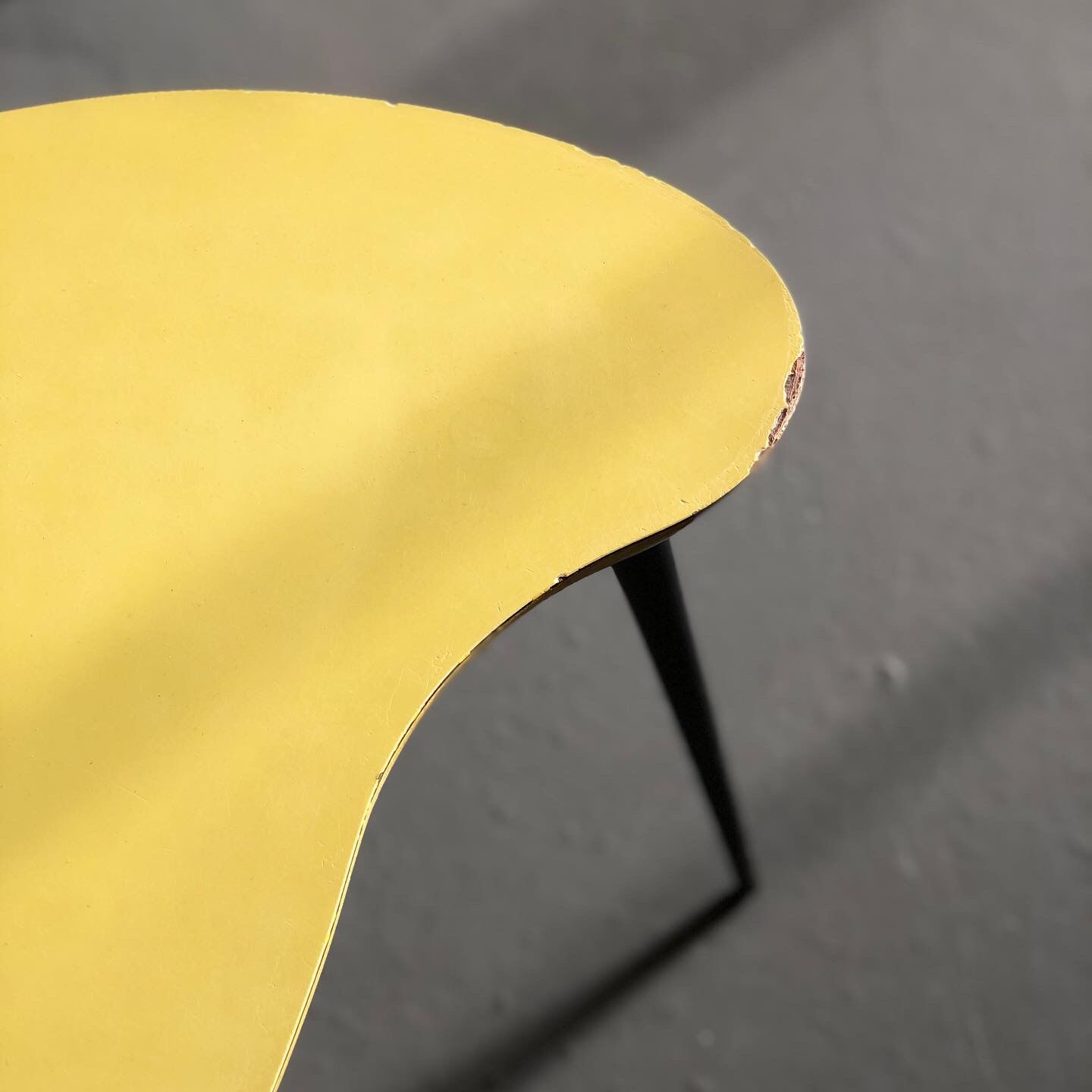 Yellow bean coffee table