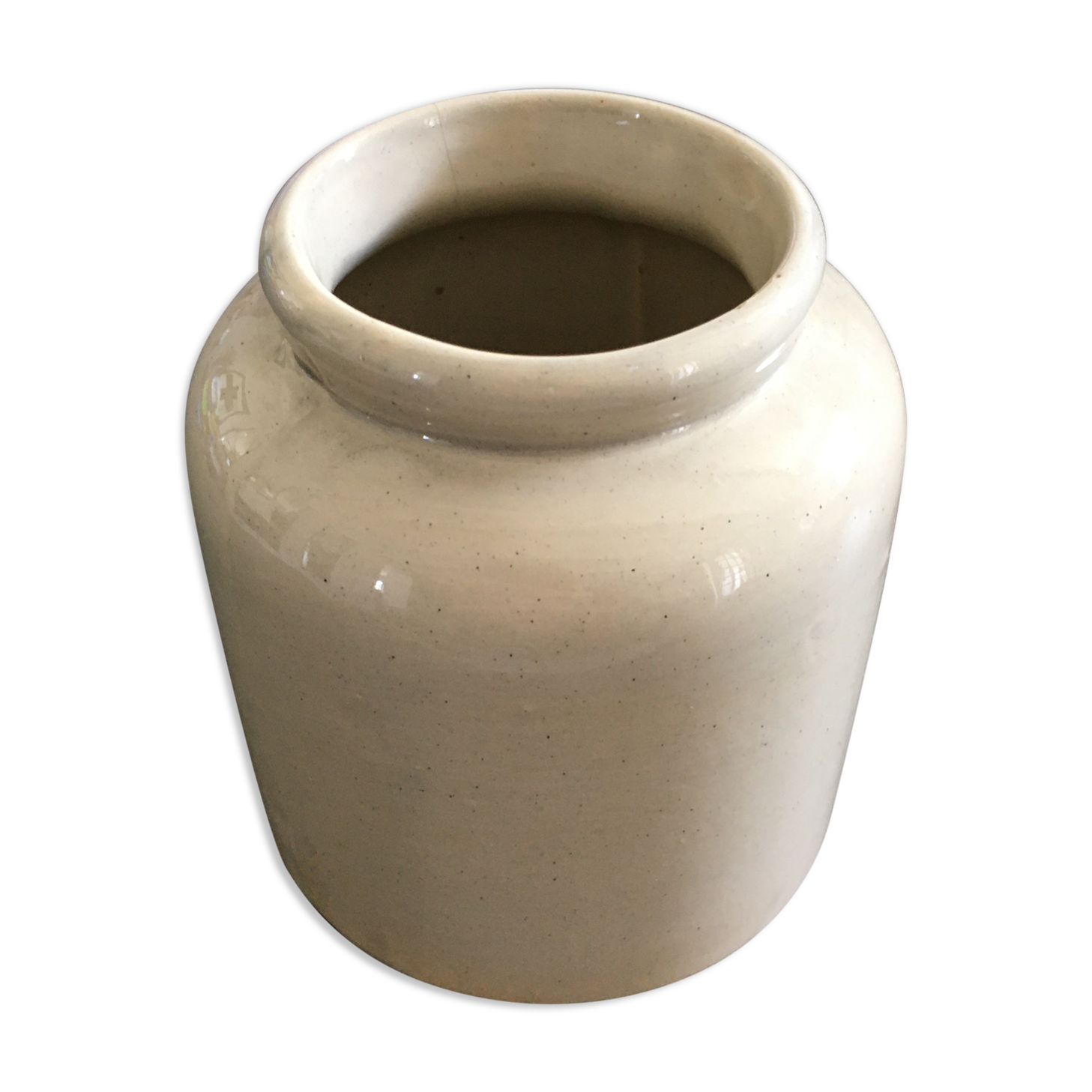 Beige pencil pot