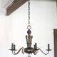 Vintage pendant light, empire brass pendant light, arrow pendant light