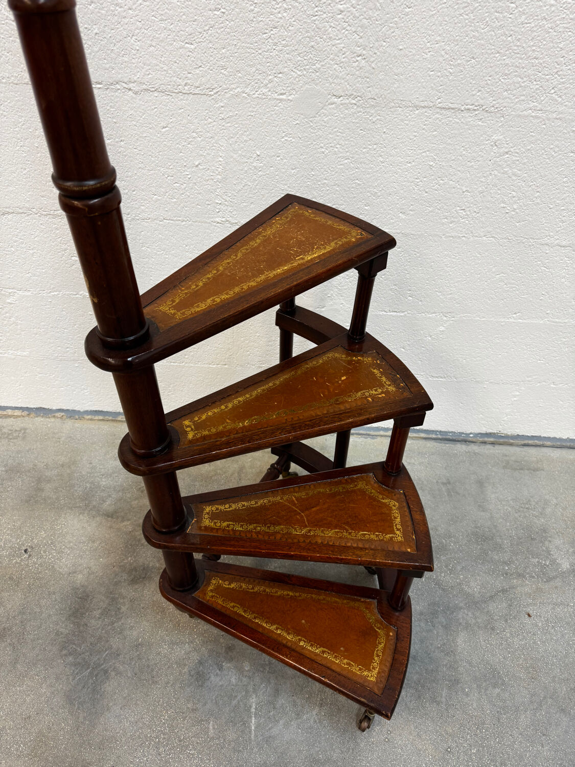 Spiral staircase of the Georgian library, 1950, England.