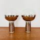 Set of 2 Large 1970s Modernist Flush Lamps by Motoko Ishii for Staff