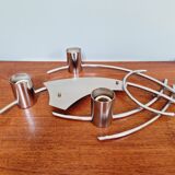 Vintage chrome metal wall light, 70s