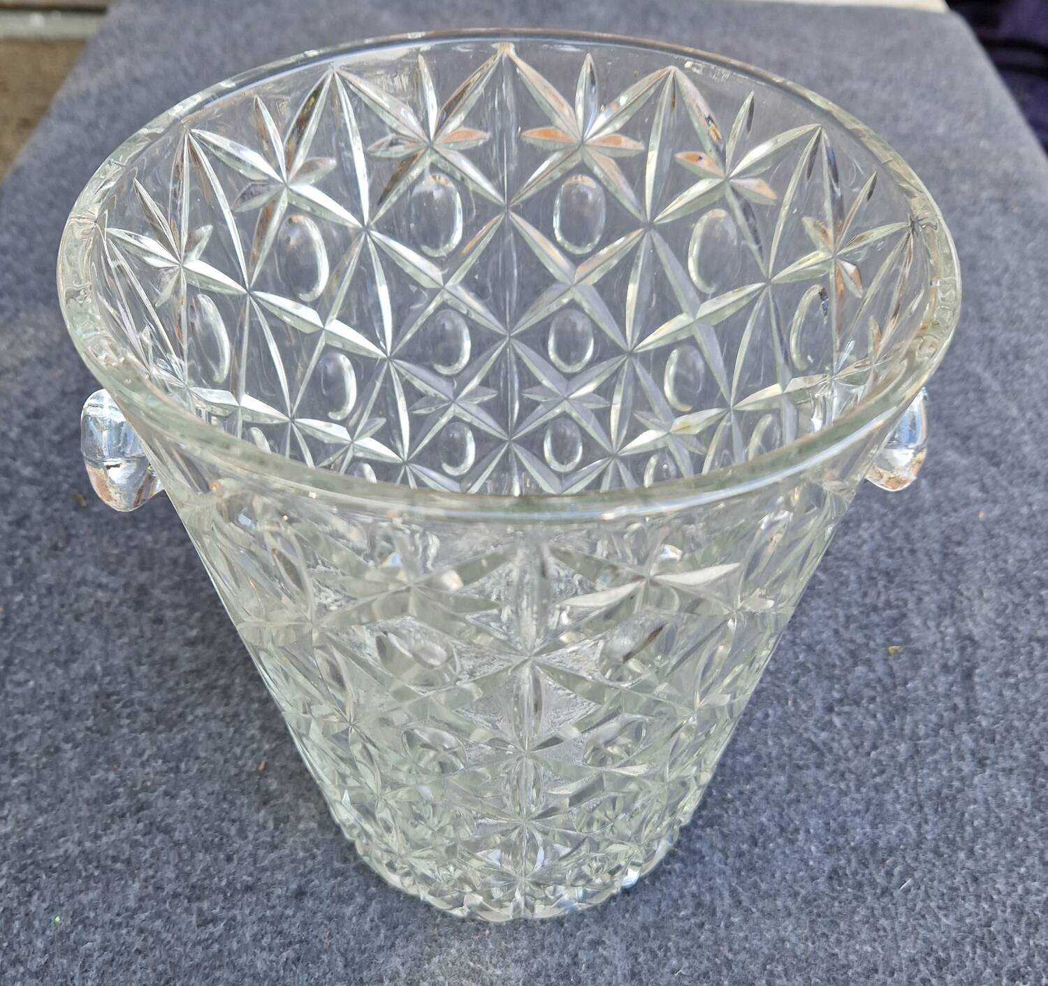 70s/80s glass champagne bucket