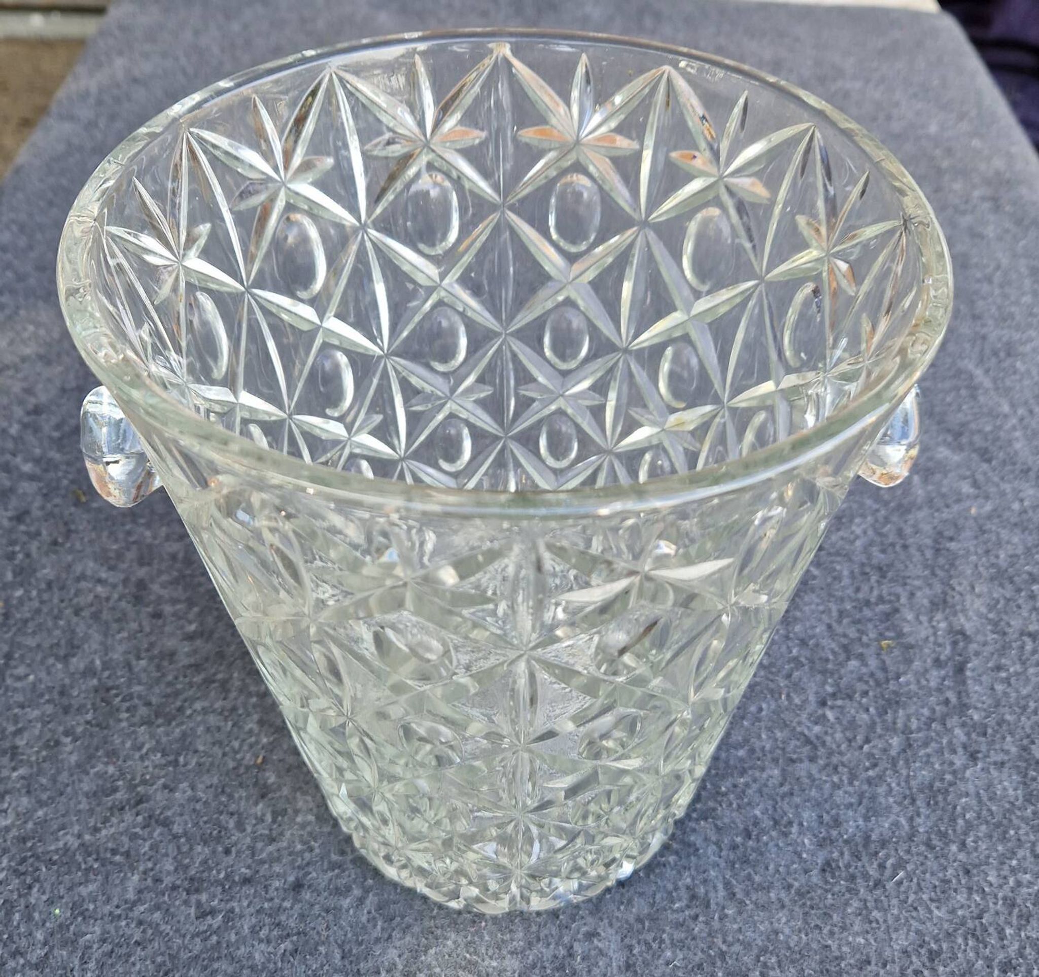 70s/80s glass champagne bucket
