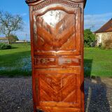 Armoire 19 ème en noyer 2 portes 2 tiroirs
