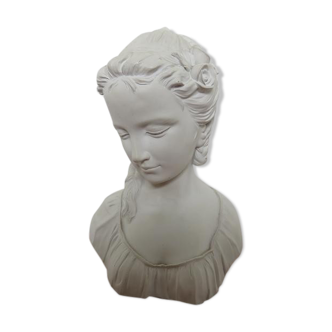 Bust "woman" in plaster