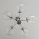 Vintage Pendant Light / Mid Century Modern Sputnik / Chrome Hanging Lamp
