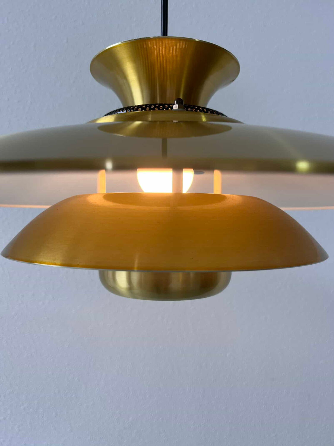 Vintage pendant lamp brass